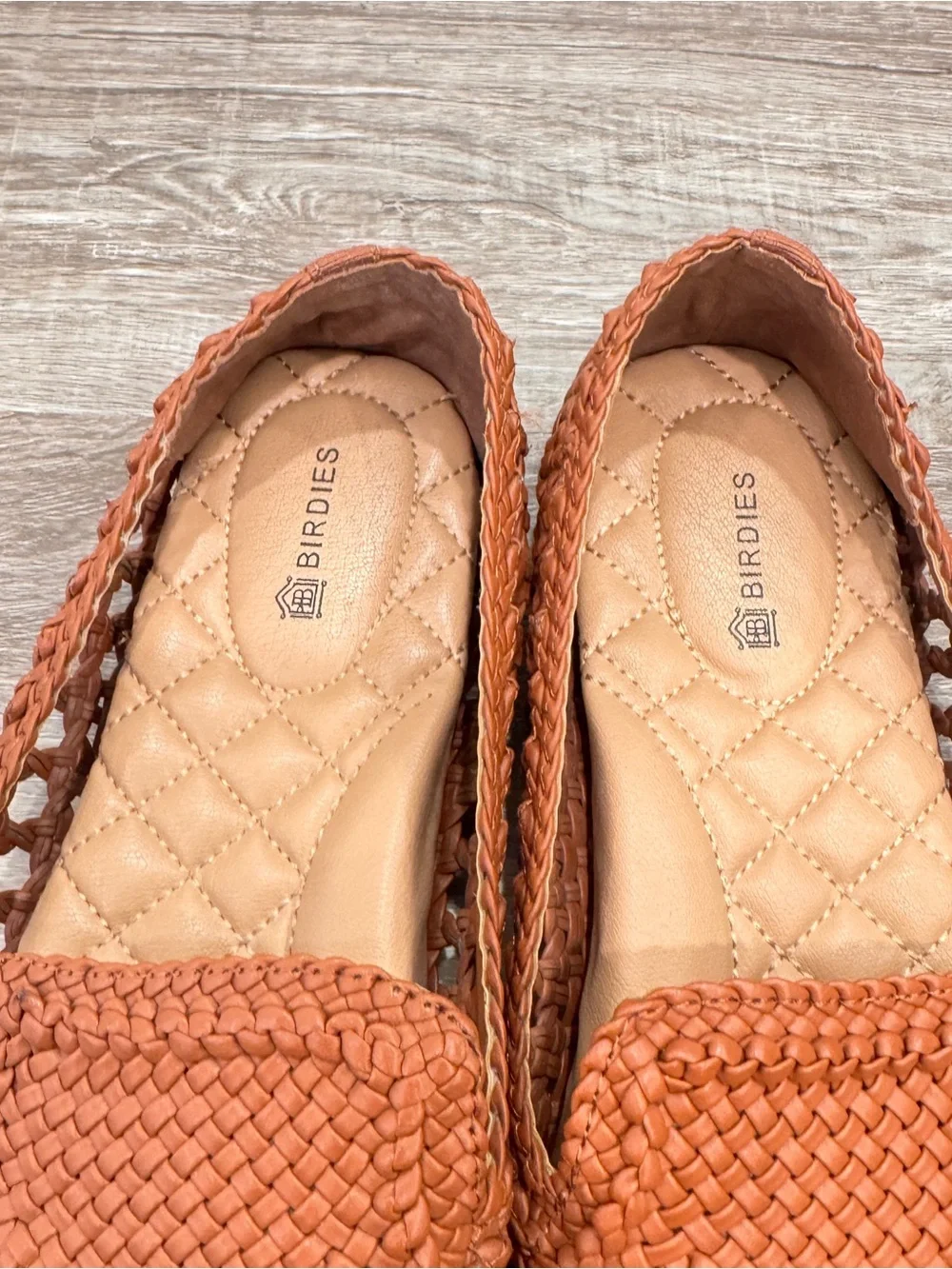 Birdies The Starling Tan Woven Loafers Flat Shoes Women's 7 Comfort Minimalist